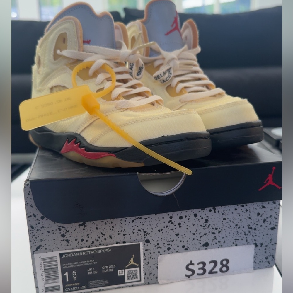 Off-White Kids Sneakers in Cream and Black